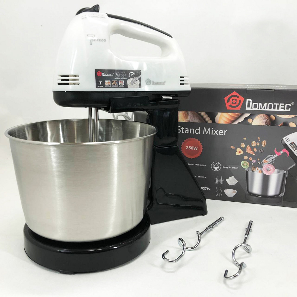 Миксер бытовой кухонный Domotec, Миксер для теста на ватрушки ручной 7 скоростей SW-17 Львов - изображение 10