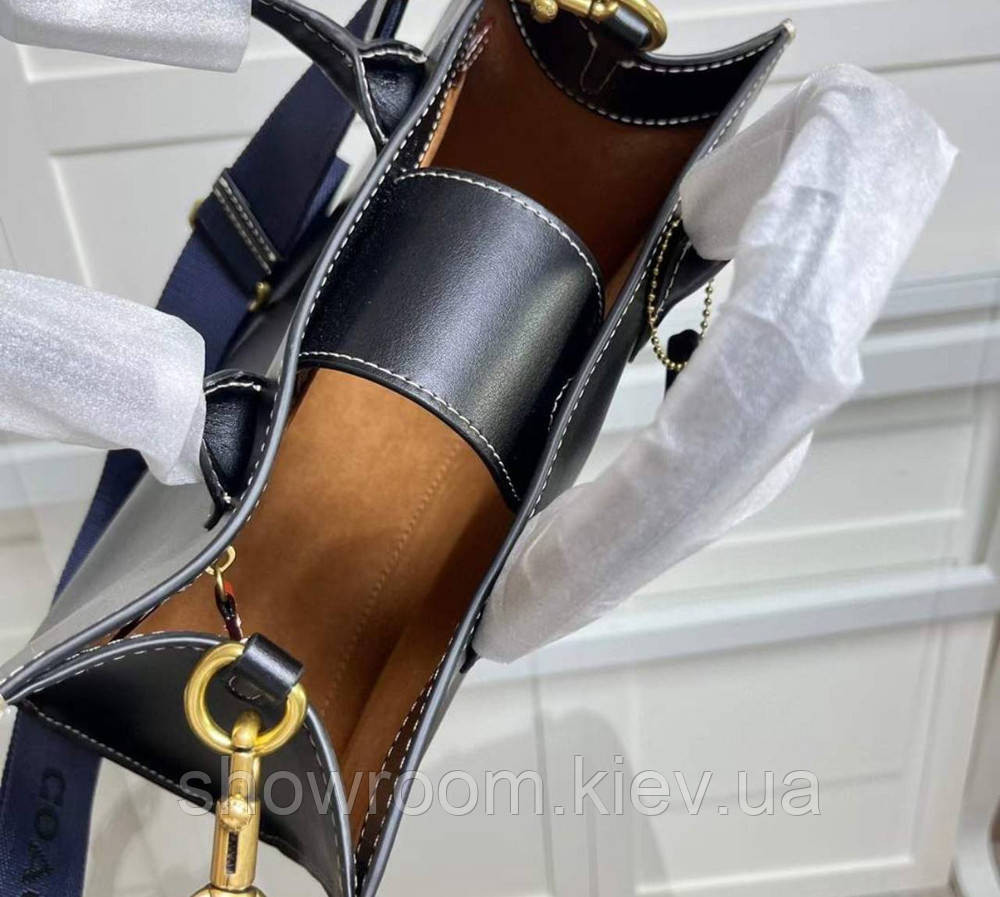 Жіноча сумка середніх розмірів Coach Ace чорна Київ - фото 7