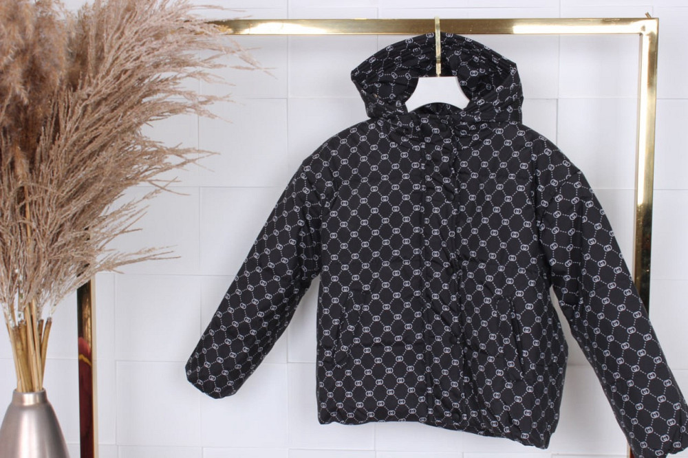 Демисезонная курточка для девочки оверсайз черная 116,122,128,134,140 Николаев - изображение 1