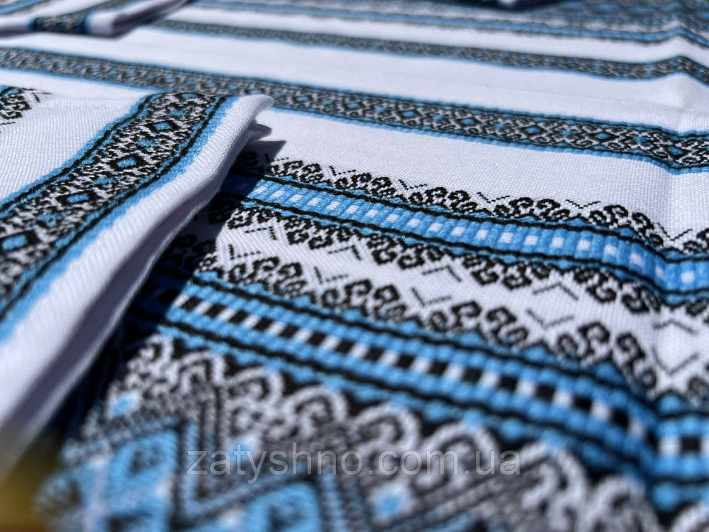 Вишита скатертина блакитна з серветками Київ - фото 3