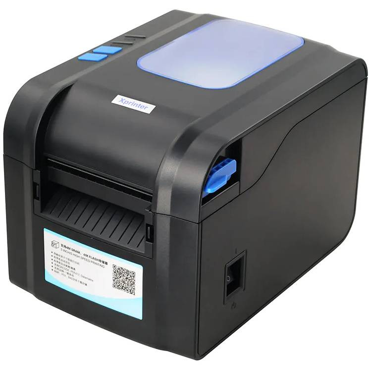 Друкарка етикеток Xprinter XP-370B (термодрук, 152 мм/с, стрічка 82 мм, 203 DPI, USB+Serial, чорний) Винница - изображение 2