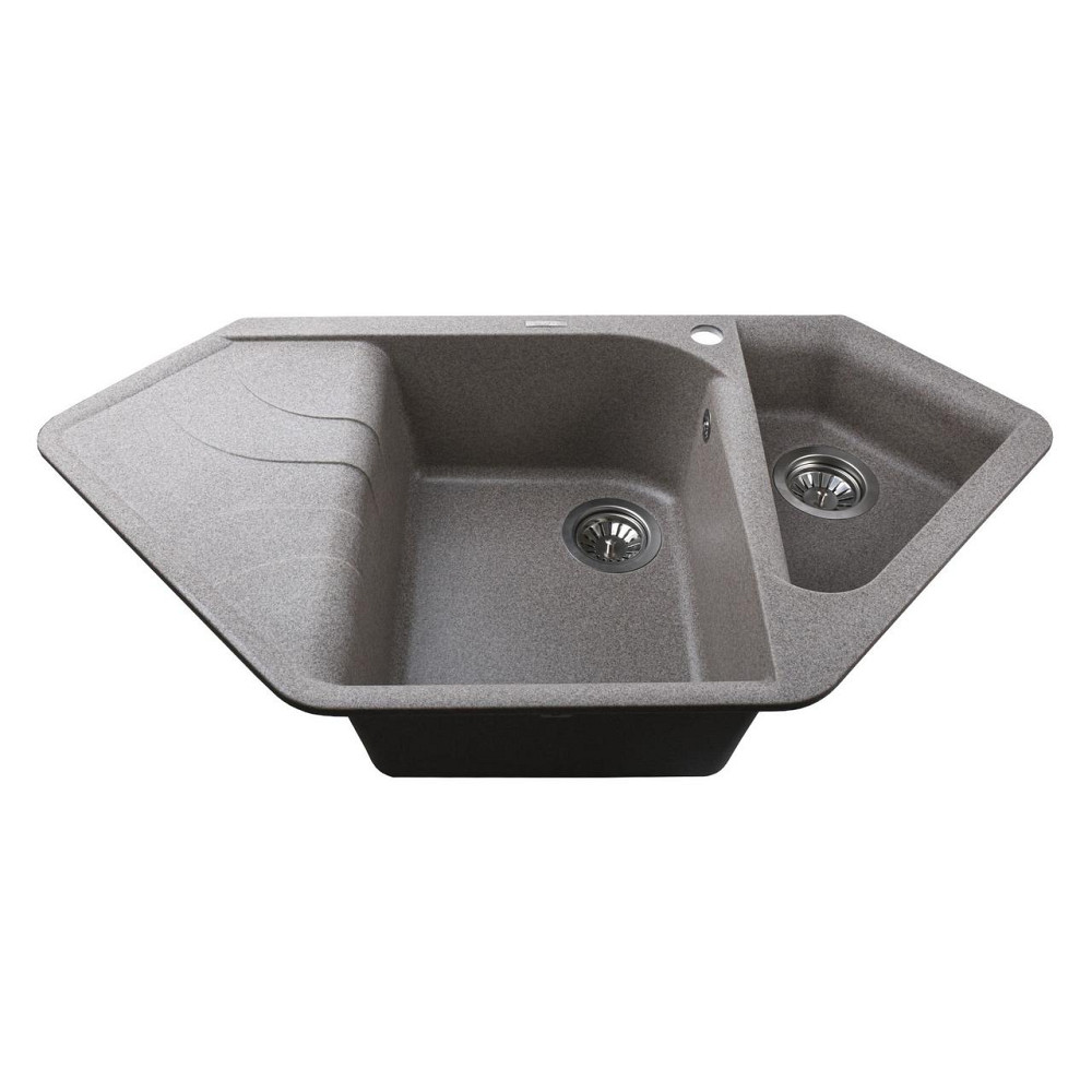 Гранітна мийка Globus Lux GARDA мокко 1000х500мм (000022977) Київ - фото 2