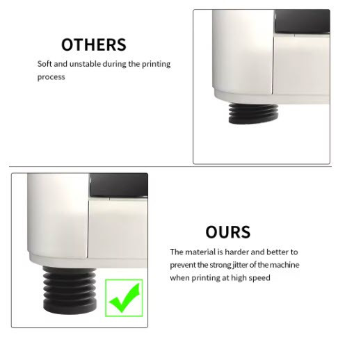 Антиковзка гумова амортизуюча ніжка для Bambu Lab X1/P1/A1/X1E (комплект - 4 шт) Київ - фото 2