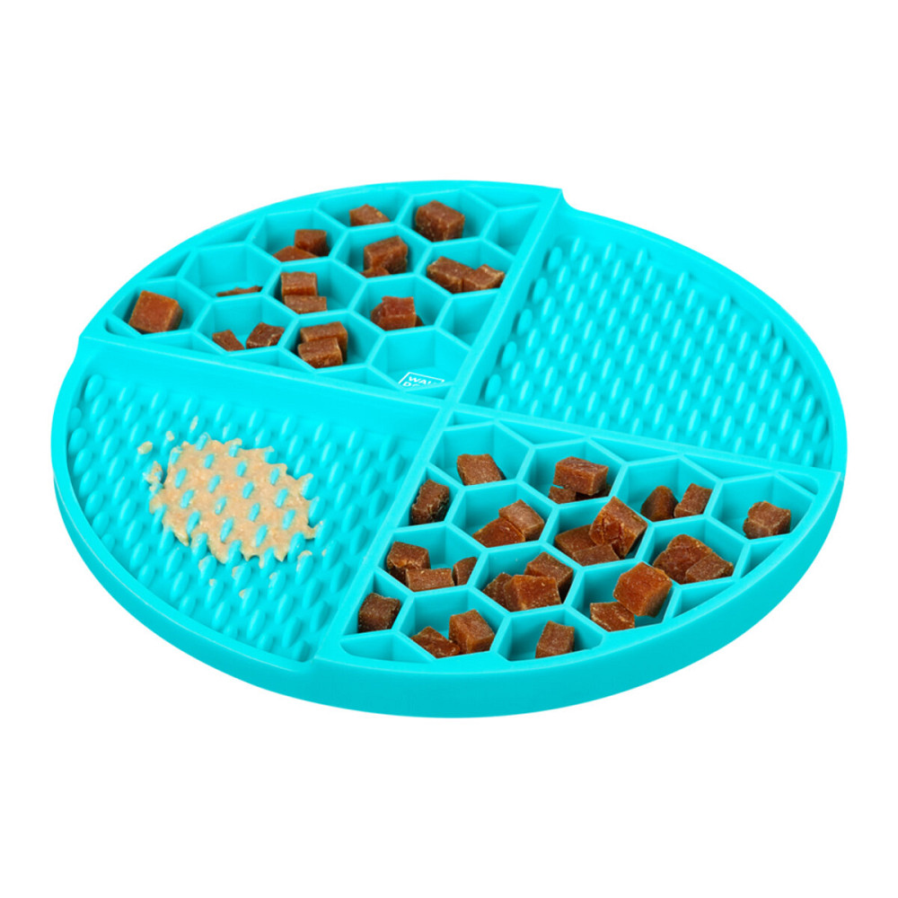 Коврик для слизывания и медленного питания WAUDOG Silicone, 211х211х30 мм, голубой Киев - изображение 4