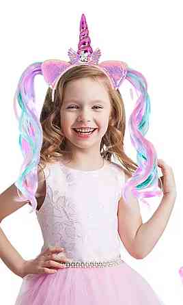 Детский обруч Единорог 12 см розовый Киев