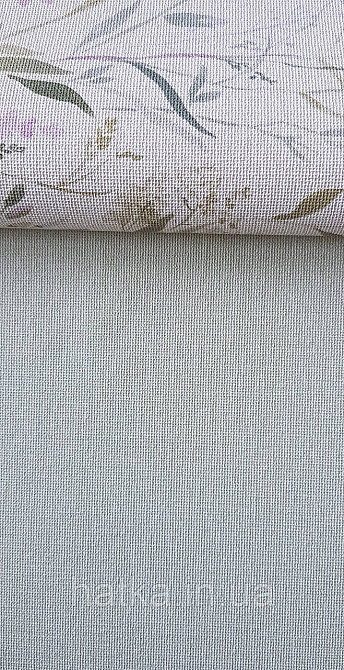 Шпалери вінілові на флізеліні Grandeco Universe метрові однотонні під тканину дрібна точка салатові UR1013 Київ - фото 3