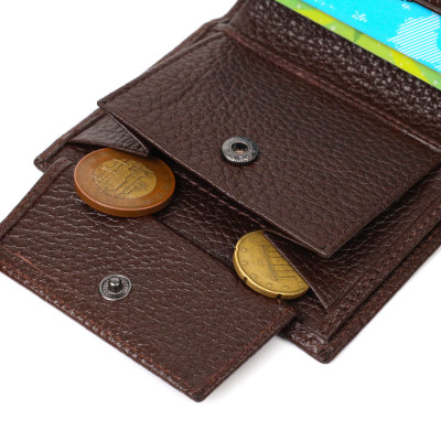 Кошелек Bond Accessories Из натуральной кожи Коричневый (21993) Винница - изображение 9