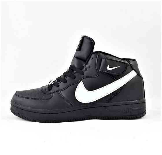 Кросівки Nike Чорні Високі Чоловічі Найк Форси (розміри: 45) Відео Огляд Дніпро