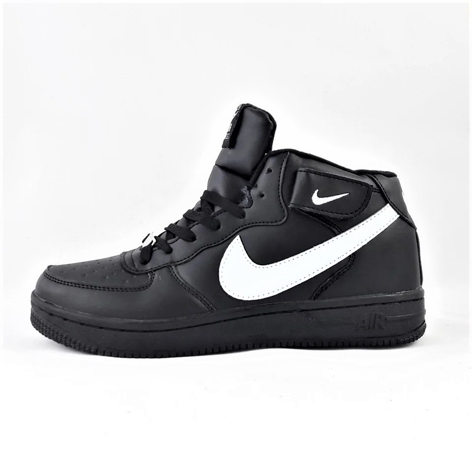 Кроссовки Nike Черные Высокие Мужские Найк Форсы (размеры: 45) Видео Обзор Днепр - изображение 2