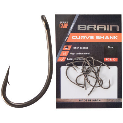 Крючок Brain fishing Curve Shank 2 (10 шт/уп) (1858.80.13) Винница - изображение 1