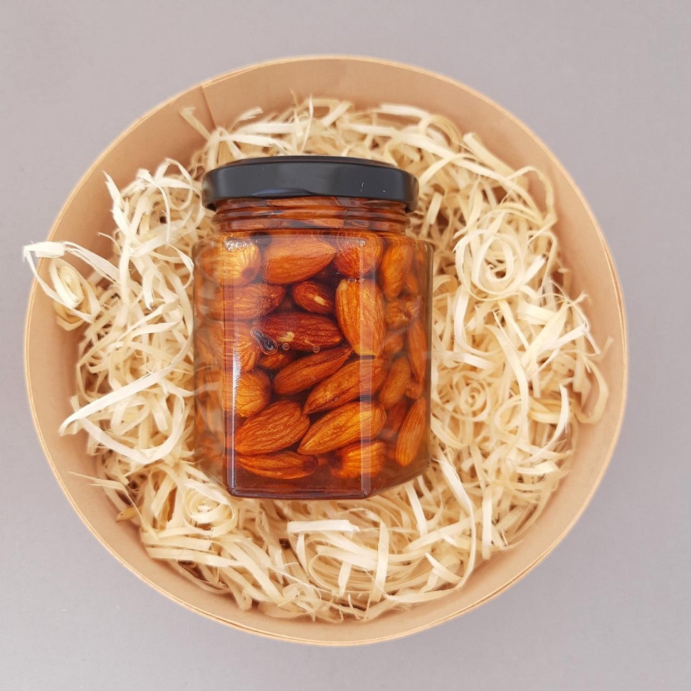 Мед с миндалем 240 грамм Одесса - изображение 2