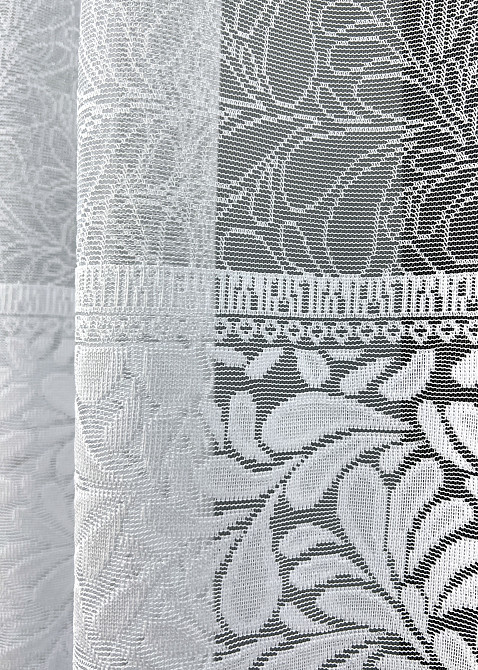 Тюль VR-Textil 2005т Жаккард Белый 400х120 см (42-1028) Киев - изображение 3