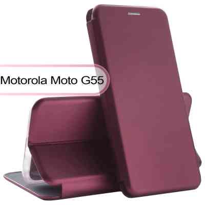 Чехол для мобильного телефона BeCover Exclusive Motorola Moto G55 Red Wine (713521) Винница