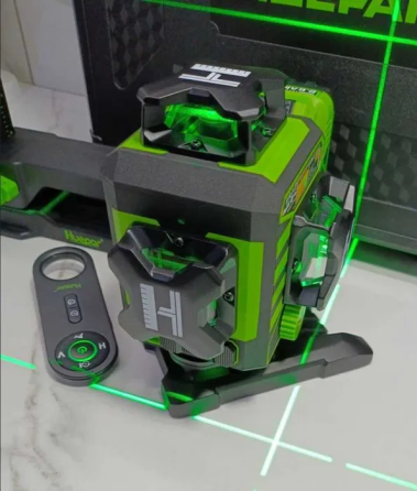 Лазерний рівень нівелір Huepar W04CG Premium 4D відкалібрований 16 ліній (з приймачем Huepar LR5RG) Київ