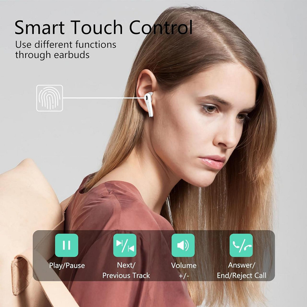 Bluetooth-навушники VEN-DENS Бездротові навушники Bluetooth 5.0, 32 години в режимі очікування – надзвичайно глибокі баси Київ - фото 8