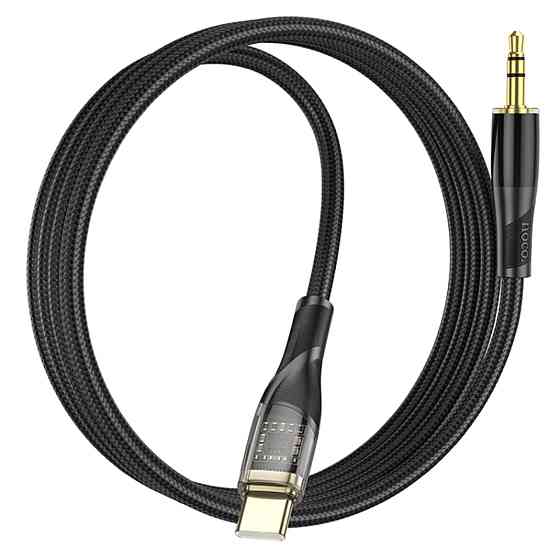 Аудiокабель HOCO UPA25 Transparent Discovery Edition Digital audio conversion cable Type-C Black Киев