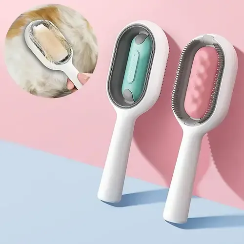 Двухсторонняя щетка для сухого и влажного вычесывания собак и кошек Pet Gravity 3в1 Коломия - фото 1