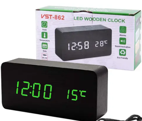 Годинник під дерево VST 862 (Зелений) 6770 Одеса - фото 3