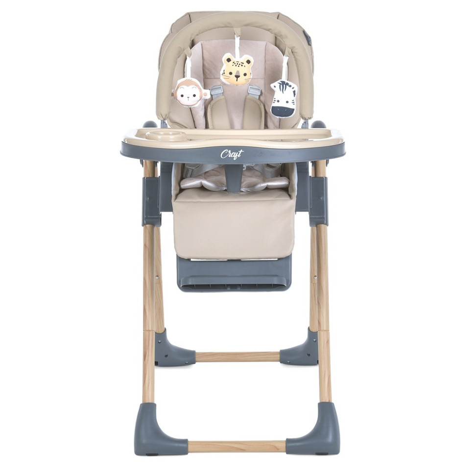 Стільчик для годування CRAFT ME 1115-W Beige, до 15 кг Вінниця - фото 4