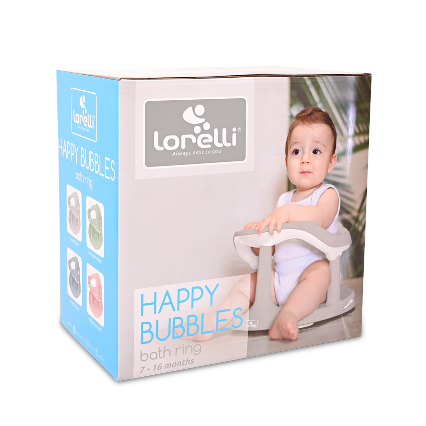 Дитяче пластикове сидіння для купання у ванну Happy Bubbles Cool Bear 7 - 16 місяців Lorelli Рожевий Кривий Ріг - фото 2