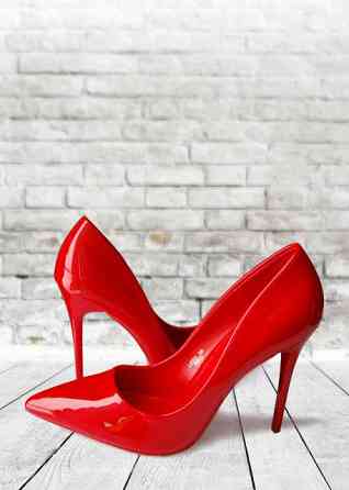 Seastar Туфлі жіночі SEASTAR червоні еко-лак каблук 11см 36р (1898) Коломыя