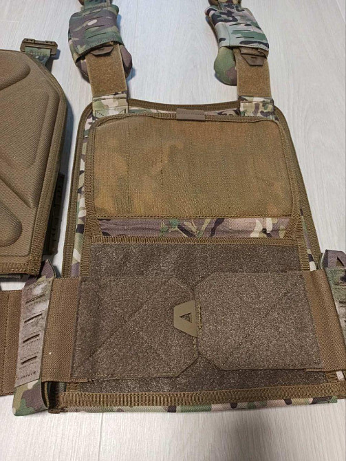 Плитоноска Yakeda (без плит) с подсумками под магазины и быстрым сбросом (Мультикам) Винница - изображение 9