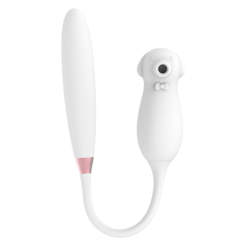 Вібратор подвійний білий Elva Dual Purpose (white) Sex Aura Київ - фото 1