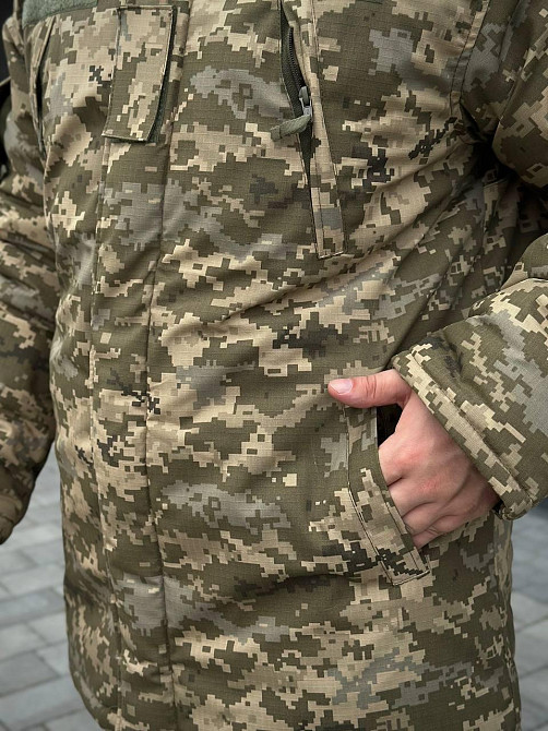 Військовий зимовий теплий чоловічий бушлат піксель Omniheat, армійська чоловіча куртка бушлат піксель до -30 Львів - фото 6