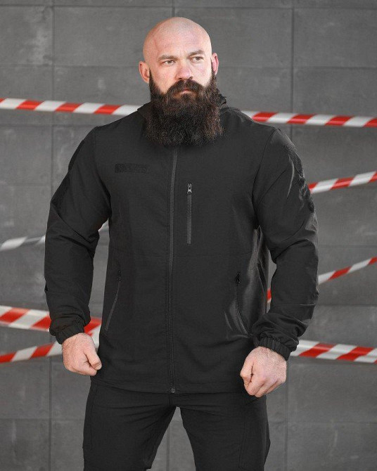 Облегченная тактическая куртка Cambodia черная полиция  НП4881 Одесса - изображение 2