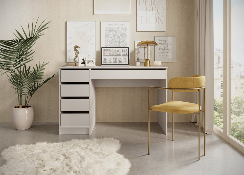 Стіл туалетний письмовий Perfect Home Ада / Ada 5S/120 з 5 шухлядами Кашемір (PFH-091309) Дніпро - фото 9