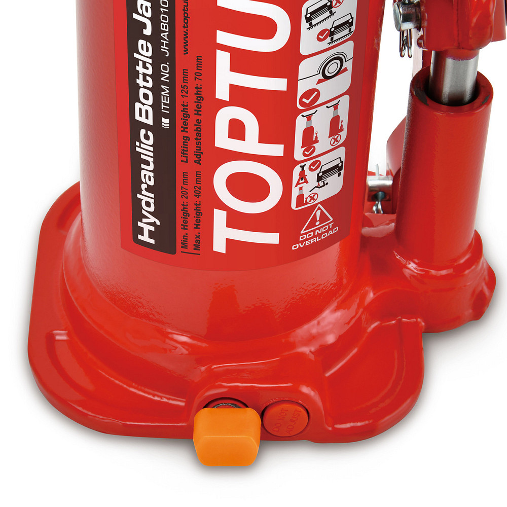 Домкрат пляшковий гідравлічний 8т 222-447 мм TOPTUL JHAB0108 Одеса - фото 3