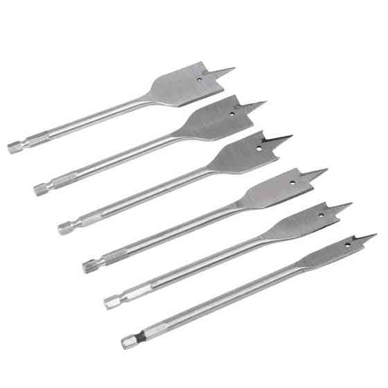 Набір свердел GRANITE для дерева пір'яних 6 шт (10/12/16/18/20/25 мм) 2-12-001 Рівне