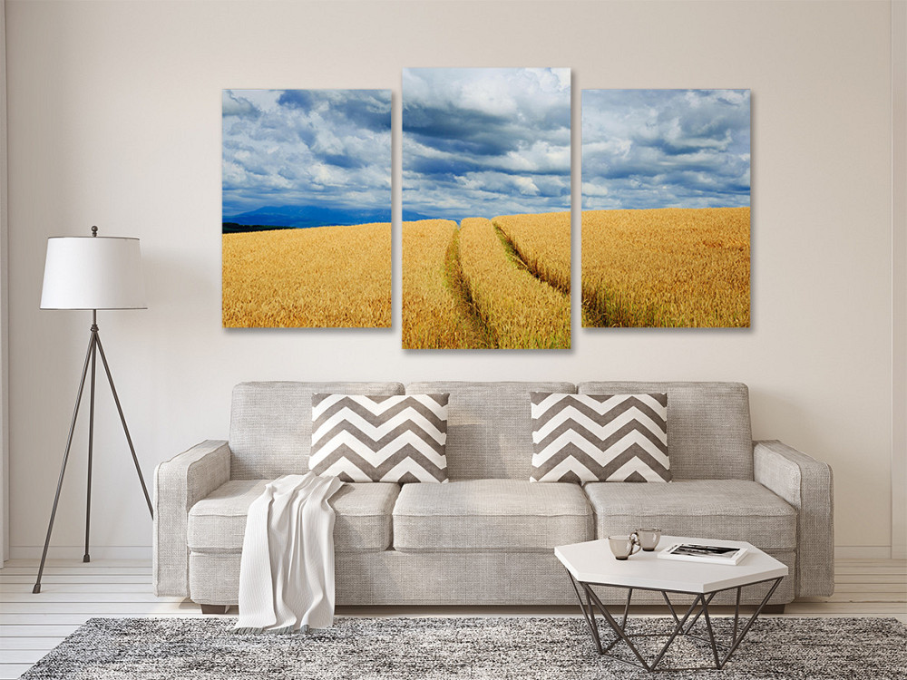Модульна картина у вітальню/ спальню Поле пшениці Art-678_3 70x130 см Київ - фото 2