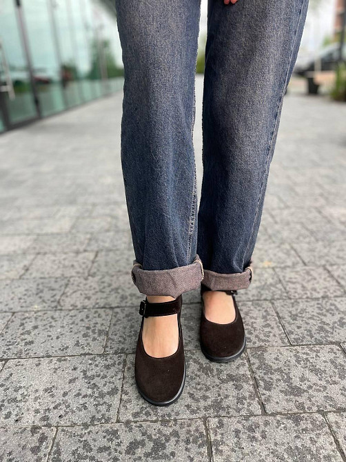 Соната Лофери жіночі Соната Ліліт шоколадні (весна-осінь, замша натуральна) (5851) Коломия - фото 7