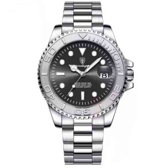 Чоловічий наручний годинник Poedagar Pilot (Сріблястий) Вінниця