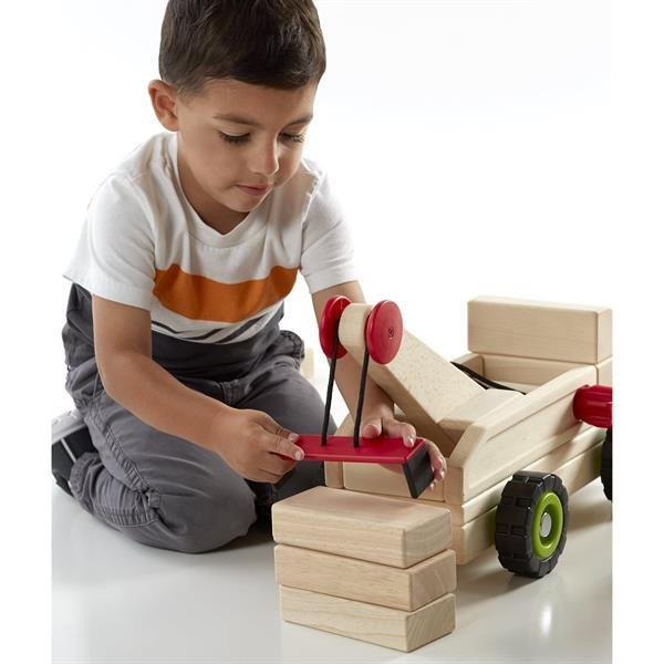 Большая машинка Guidecraft Block Science Trucks Эвакуатор деревянный 37 см (G7532) Харьков - изображение 8