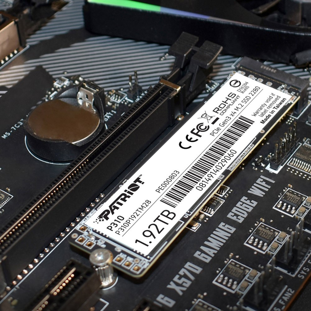 SSD диск накопитель M.2 Patriot P310 1920GB NVMe 2280 PCIe 3.0x4 3D NAND TLC P310P192TM28 Одесса - изображение 7