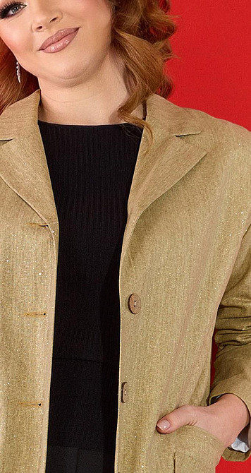 Легке лляне пальто (44) Київ - фото 3