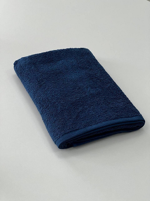 Рушник махровий Ideal Textile однотонний 50х90 см 360 г/м2 (56861134) Для рук та обличчя, синій Чернівці - фото 2