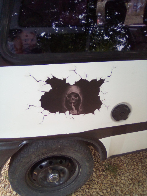 Наклейки на авто Демон світловідбиваюча Київ - фото 3