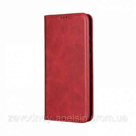 Чехол книжка Motorola Moto G60 G60s Кожаный (красный) Одесса