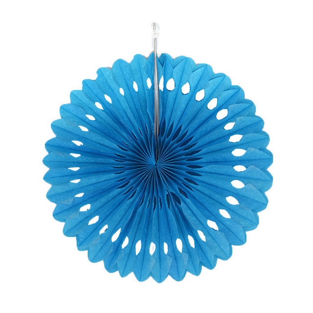 Гірлянда віяло декоративна 25 см блакитний Київ - фото 1