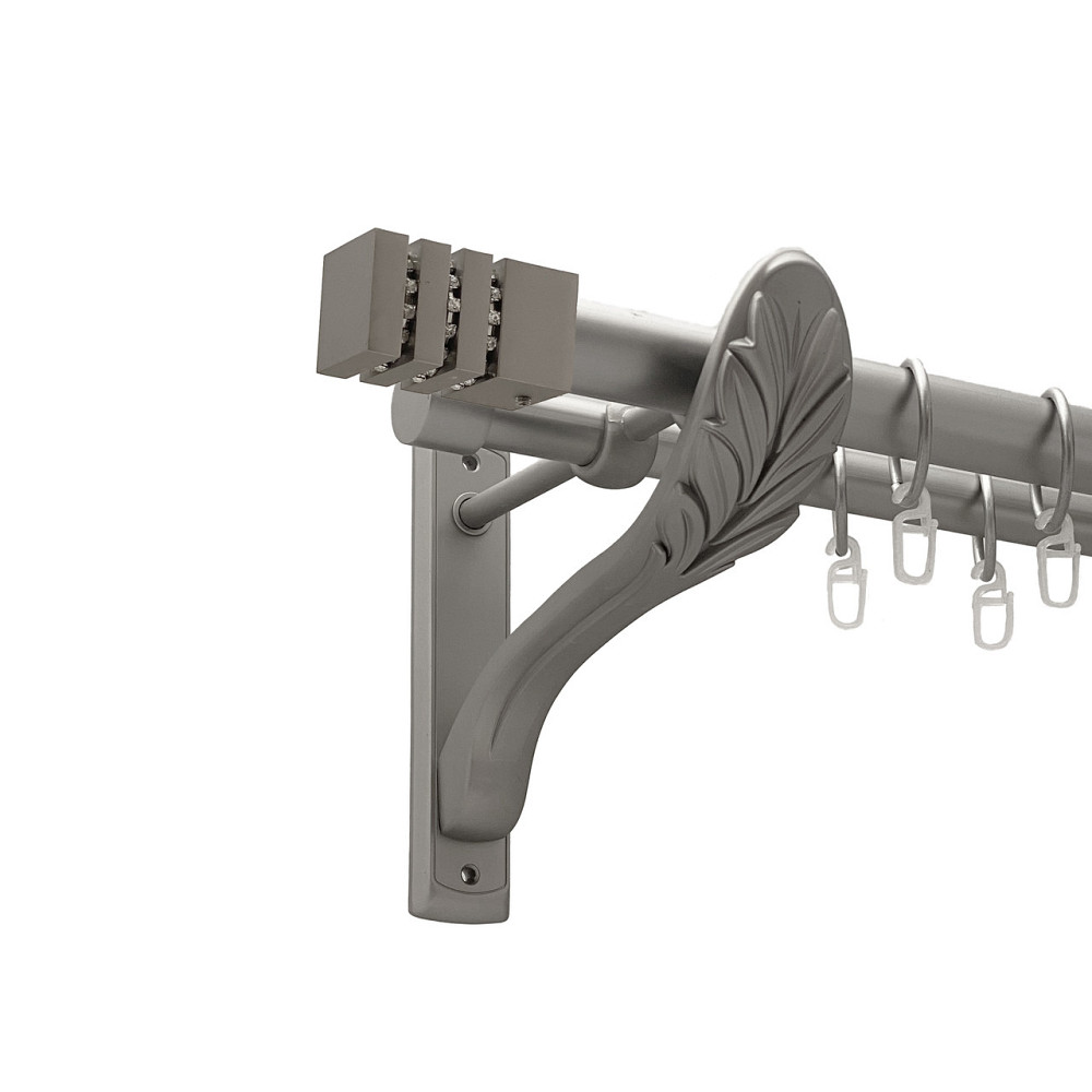 Карниз Orvit Ацтека металевий дворядний ретро Сатин 25\19 мм 300 см (00-00011266) Львів - фото 1