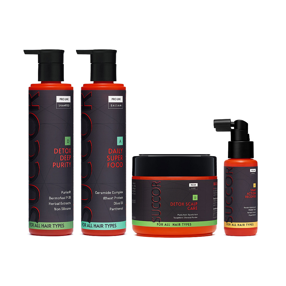 Набор Комплексный уход для глубокой очистки и восстановления волос Set Detox Deep Purity Succor Киев - изображение 1