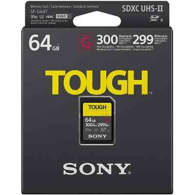 Карта памяти Sony 64GB SDXC class 10 UHS-II U3 V90 Tough (SF64TG) Винница