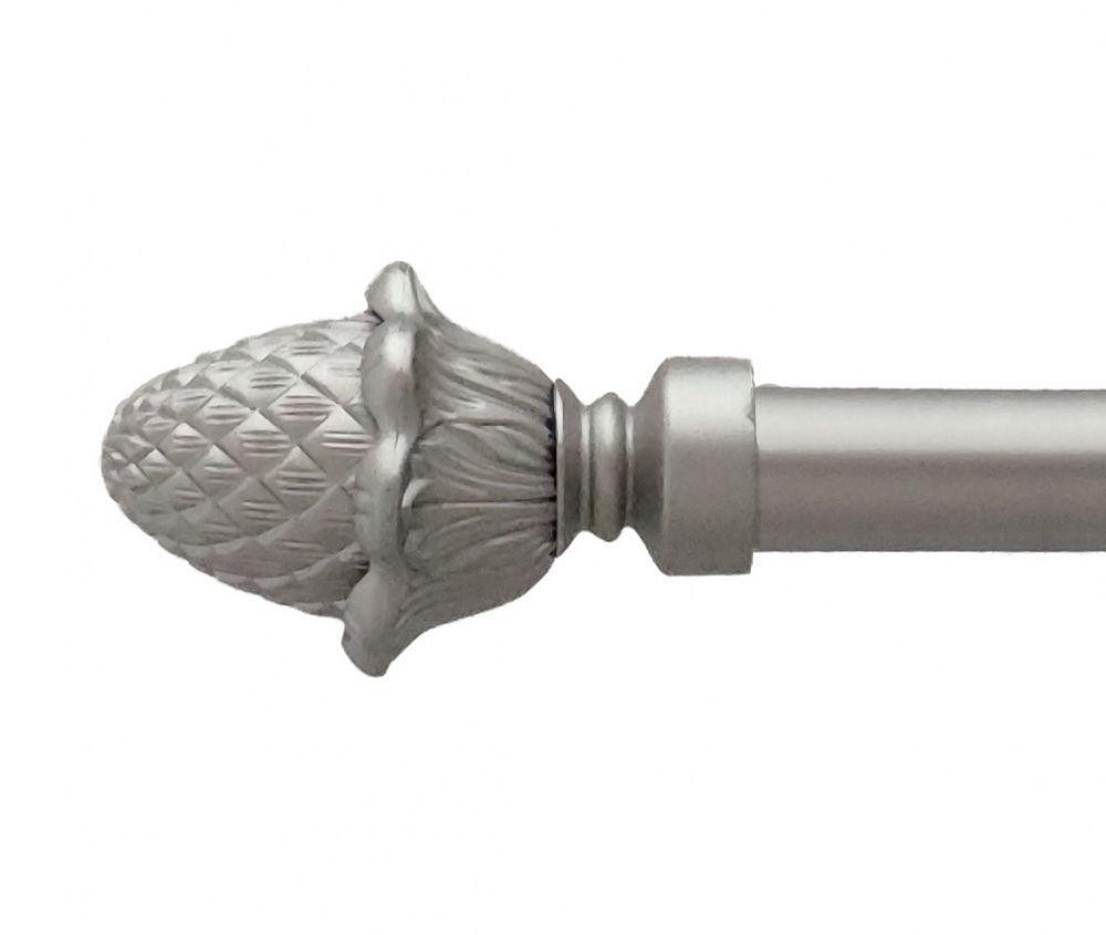 Карниз Orvit Цинара металевий дворядний техно гладка труба кільце металеве Сатин 25\19 мм 160 см (00-00026445) Львов - изображение 2