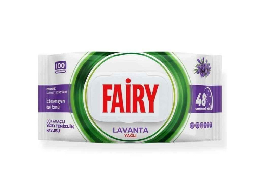 Салфетки влажные для уборки 100шт Lavanta Yagli ТМ FAIRY Киев - изображение 1