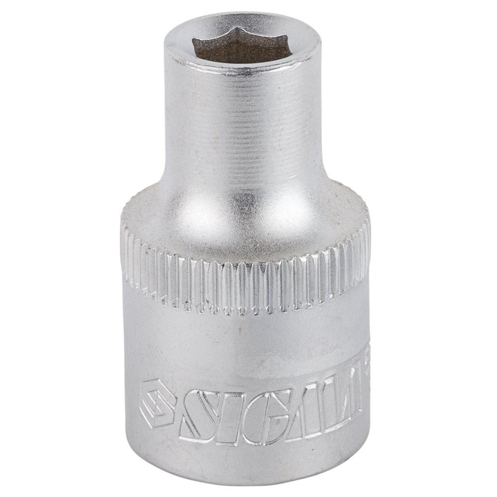 Насадка шестигранна коротка 1/2" 8 мм CrV mid SIGMA (6071081) Київ - фото 2