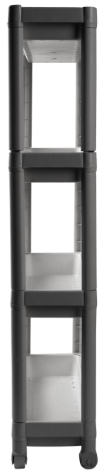 Етажерка 4-х ярусна Violet House 6014 Long Shelf GREY 54х18х91 см (7040714) Київ - фото 2