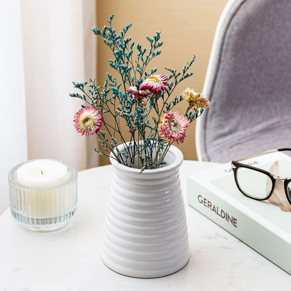 Мінімалістична біла керамічна ваза (товар з вітрини) Луцьк - фото 2